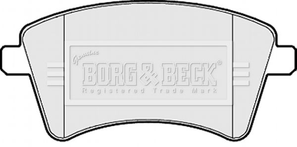 BORG & BECK Комплект тормозных колодок, дисковый тормоз BBP2152